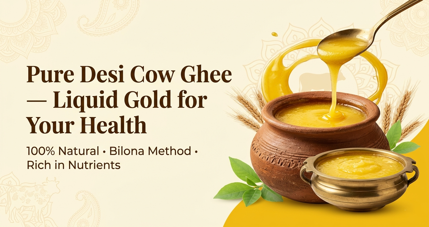 Pure Desi Cow Ghee Benefits: Why It Is Healthy, Nutritious, and Good for Your Body